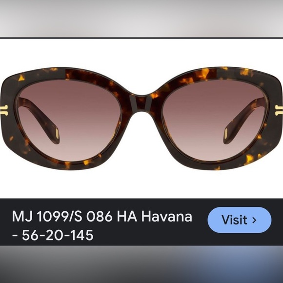 Marc Jacobs Oversized Sunglasses with Bold Frame